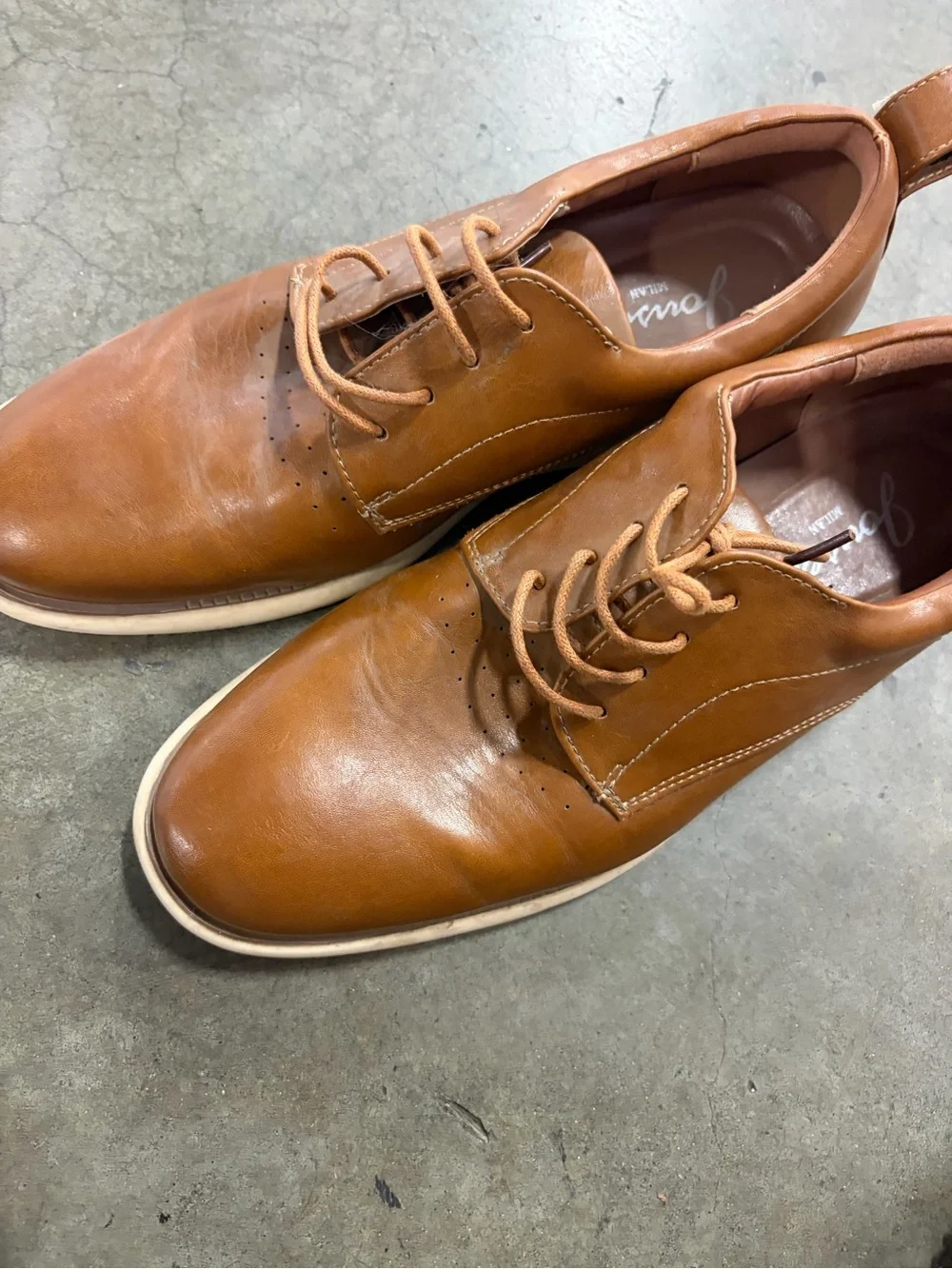 Jensen Men's Casual Leather Derby Shoes - Browni